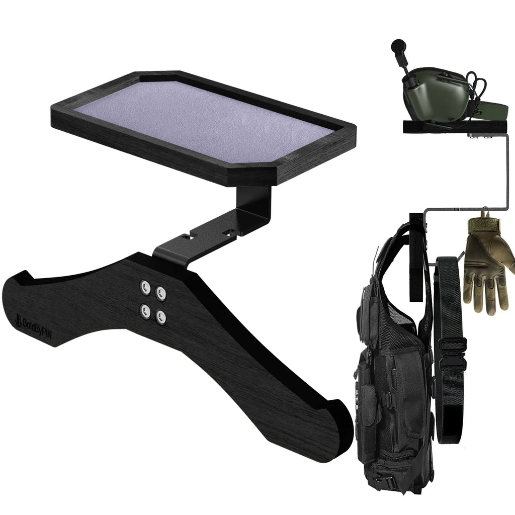 Tactical Vest and Gear Wall Mount Hanger (Black)