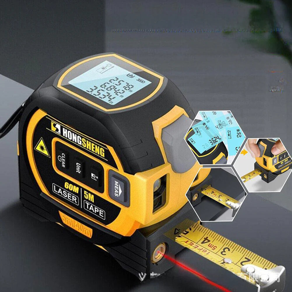 3-in-1 Laser Precision Measuring Tape
